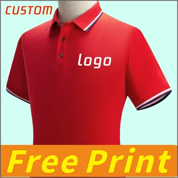 Tempo libero POLO Camicia Personalizzata Manica Corta T-shirt Stampata Icon Logo Personalizzato Polo Collar Estate Traspirante Ricamo da Lavoro