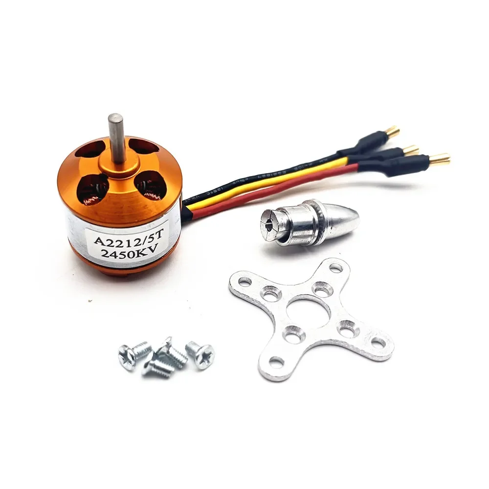 ตัวเลือกสินค้า มอเตอร์เครื่องบิน RC 2212 1000KV-2450KV สำหรับ Fixed-Wing & Multirotor