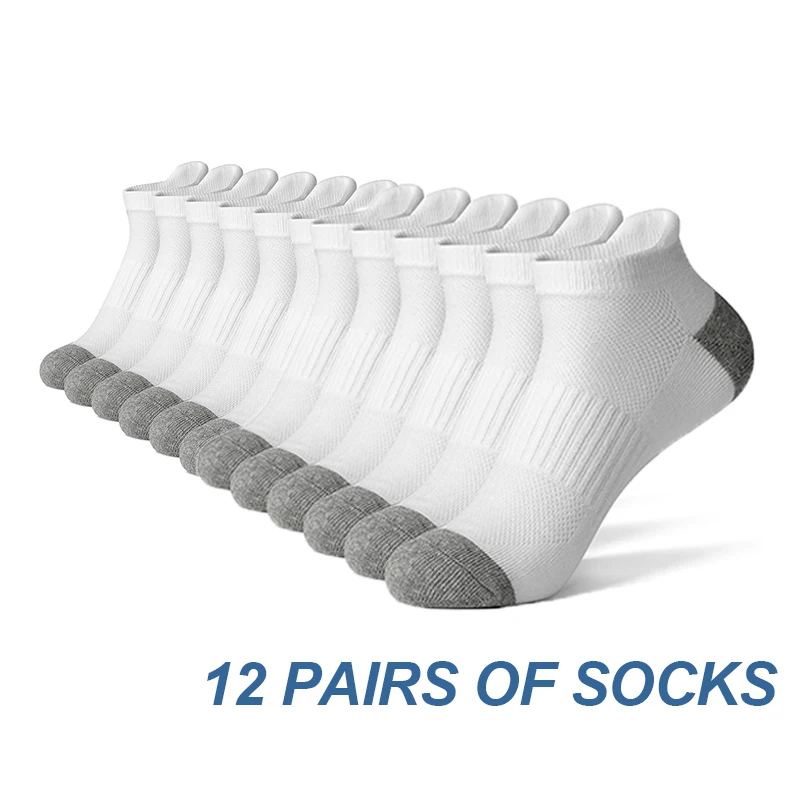 AOTOLK 6/12 Pairs Cotton Man and Women Socks 1