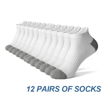 AOTOLK 6/12 Pairs Cotton Man and Women Socks 1