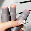 Tri-color Blush Stick Waterproof Strong coverage Blush Facial Brightening Profile Suitable for all skin tones 4