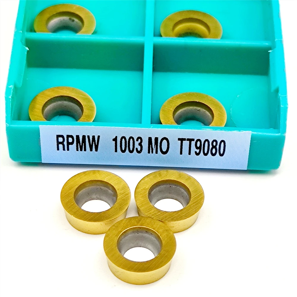 

10 PCS RPMW1003 TT9080 Quality Carbide Turning Blade CNC Lathe Tool Cutting RPMW 1003 Metal Milling Cutter