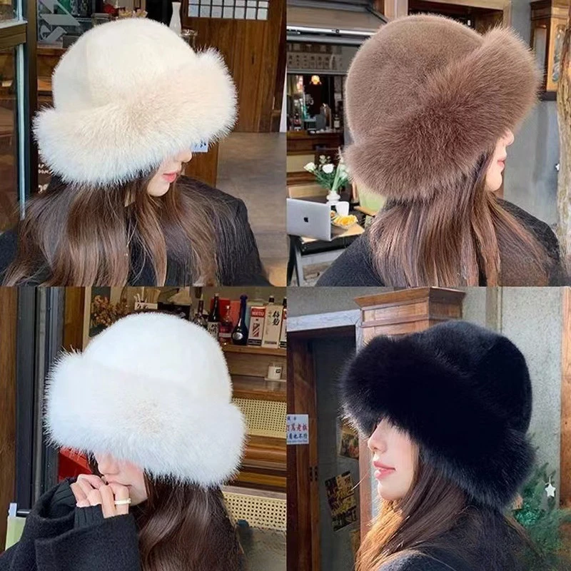 Winter Hat for Women Thick Fluffy Warm with Ear Protection Lightweight Stretchy Polyester Machine Washable,winter hat