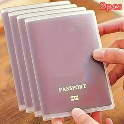 Durable Transparent Passport Holder with Multi - Card Slots and Scratch - Resistant Protection (Set of 2/4) (2PCS)