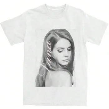 Y2K Harajuku Retro T-shirt Trendy Lana Del Rey Printed T-shirt Summer New Style Suitable for Both Men and Women 1