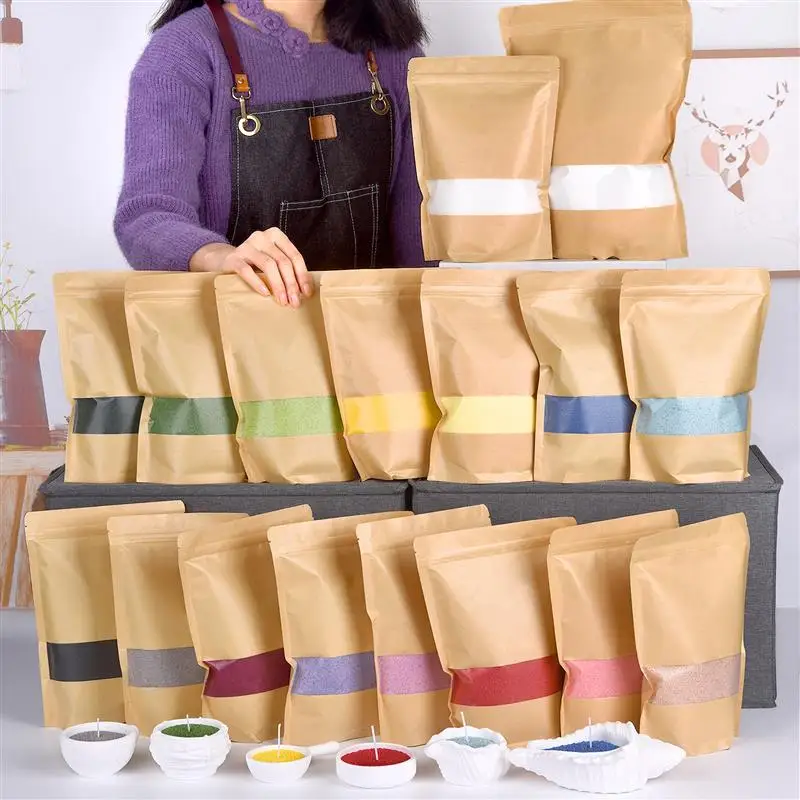 Colorful Sand Wax Particle 500g/1000g Smokeless Layered Material DIY Sand Painting Wax Handmade Aromatherapy Candle