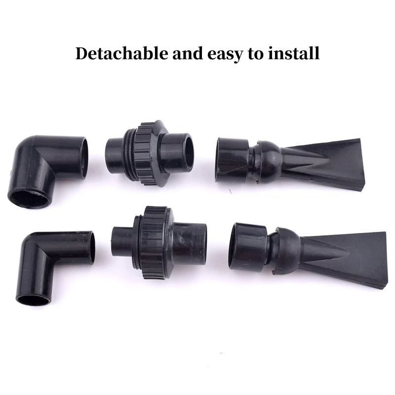 1Pc Adjustable Water Outlet Fittings for Fish Tank Aquarium Pump Nozzle Duckbilled Sprinkler 360&deg; Rotation Return Pipe, aquarium accessories