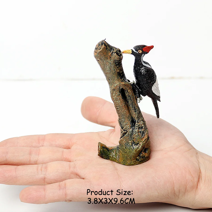 Simulation Vogel Tier Tukan Türkei Flamingo MandarinDuck Kiwi Woodpeckers Modell Figur Garten Dekoration Miniatur Spielzeug – Detail 7