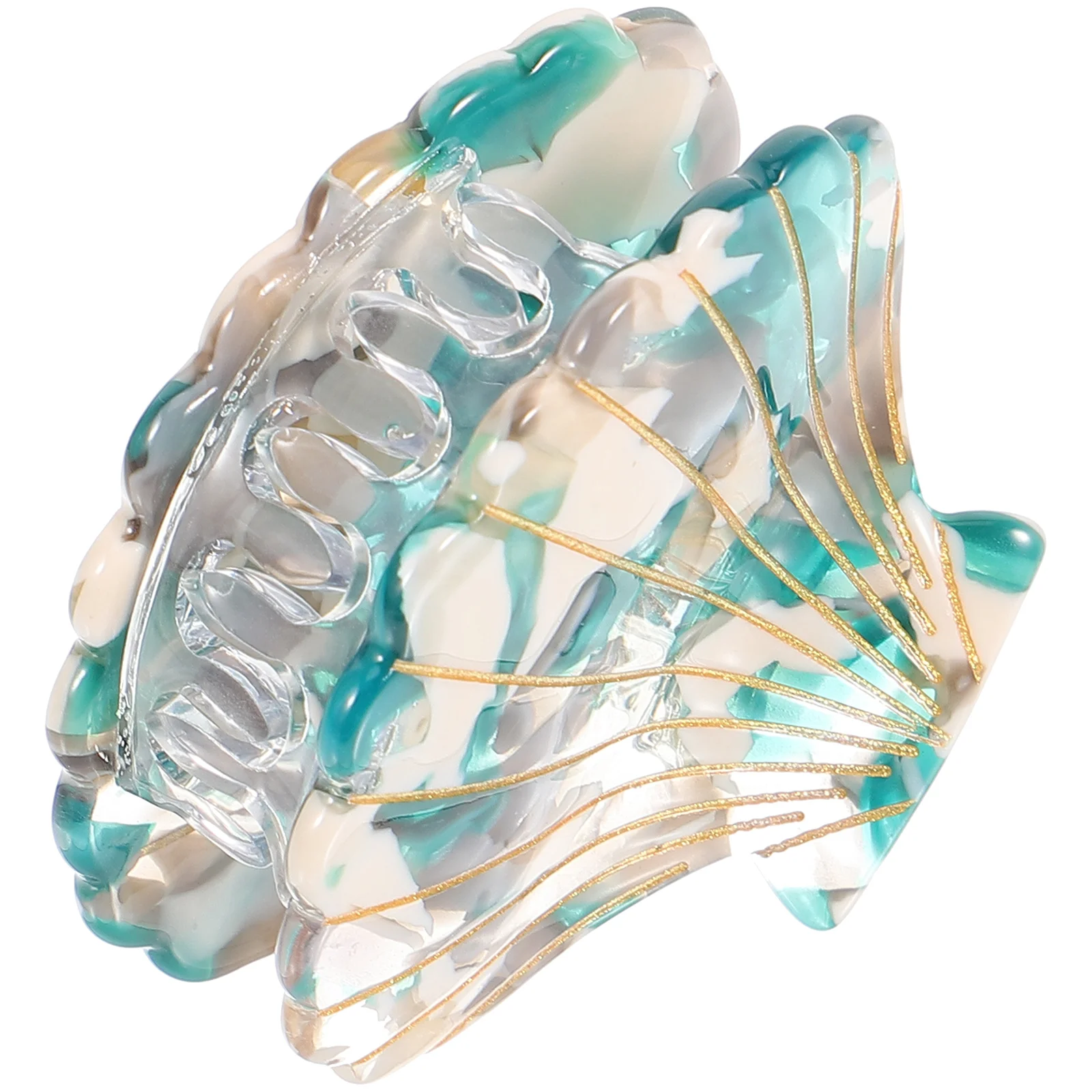 

1PC Shell Shape Hair Clip Hair Claw Clip Ponytail Holder for Lady Girls Women (Green)