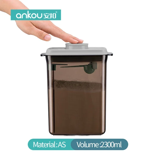 Factory Supply Reusable Cereal Container Box Kitchen Airtight Food Storage Jar Clear Food Storage Containers For Milk Powder
