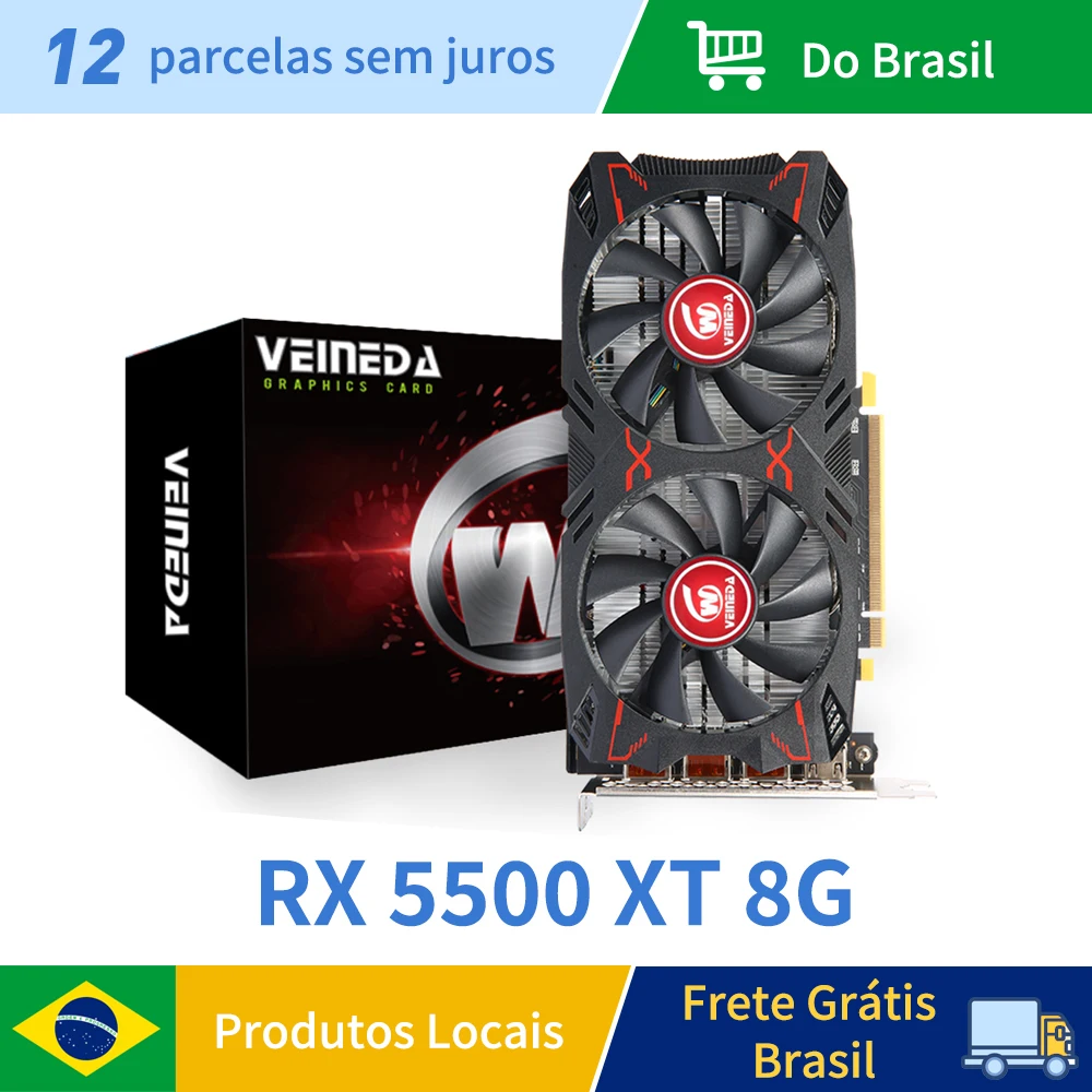 Игровая видеокарта VEINEDA RX5500XT