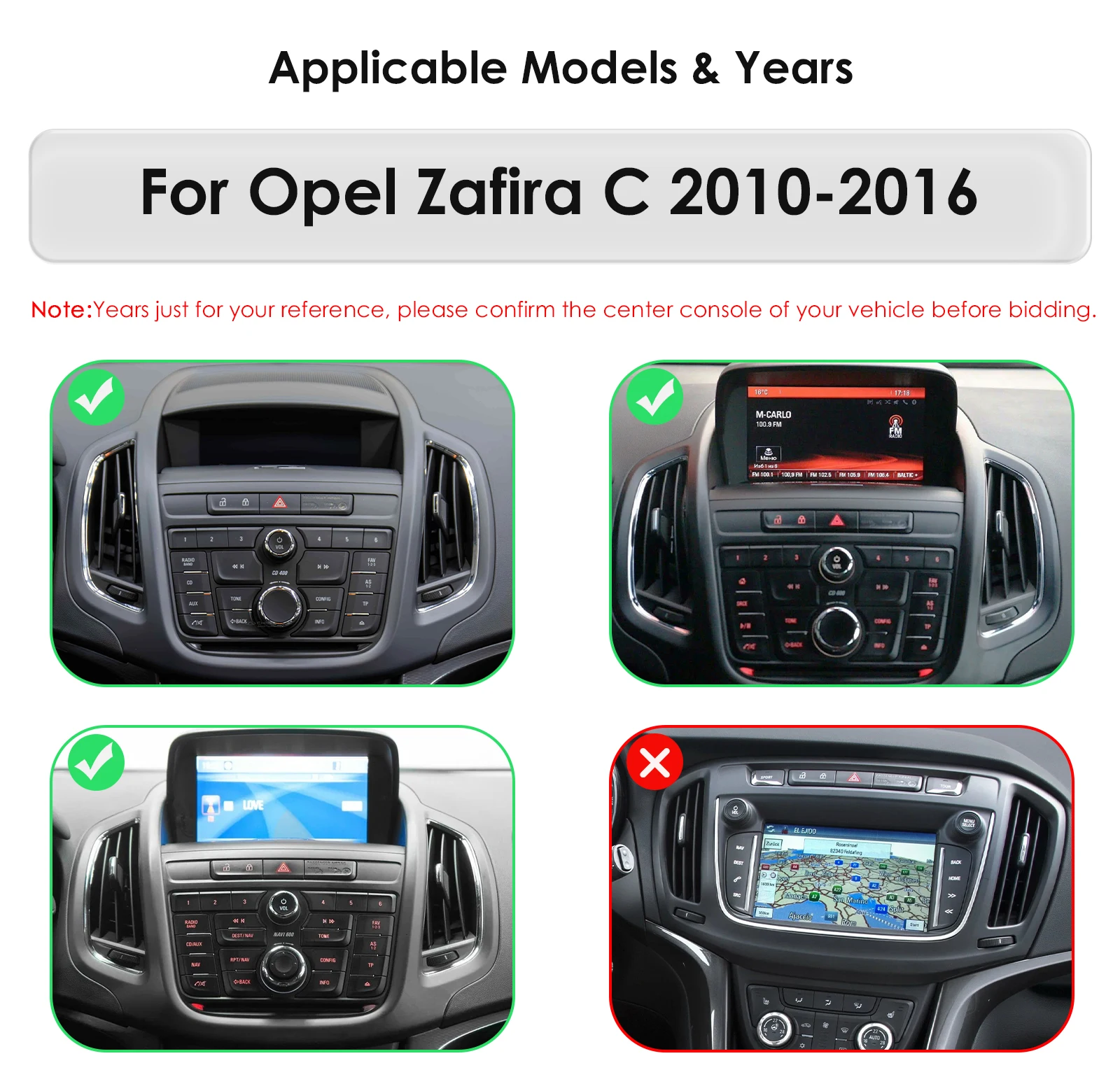 Radio de coche con pantalla GPS Android 14 de 9 pulgadas para Opel Zafira C 2010 - 2016, reproductor multimedia de video, cámara 360, Carplay inteligente, RDS. 3