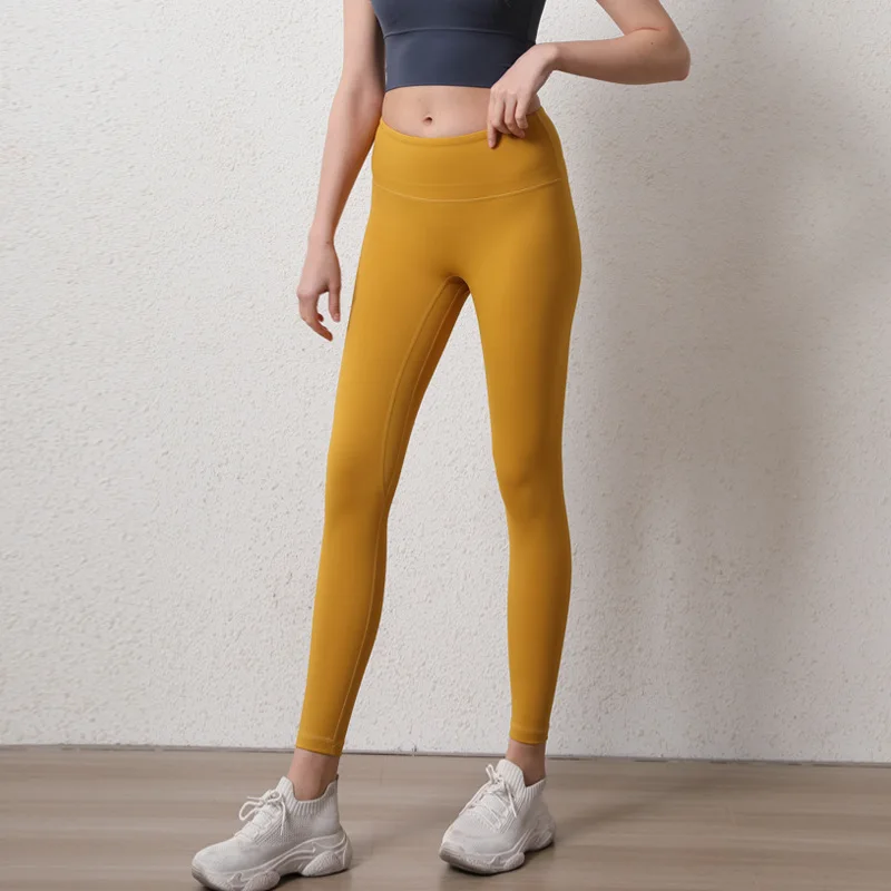 No T New Yoga Pants Workout Women Leggings For Fitness Nylon High Waist Long Pants Female Hip Push Up Tights Women Gym Clothing