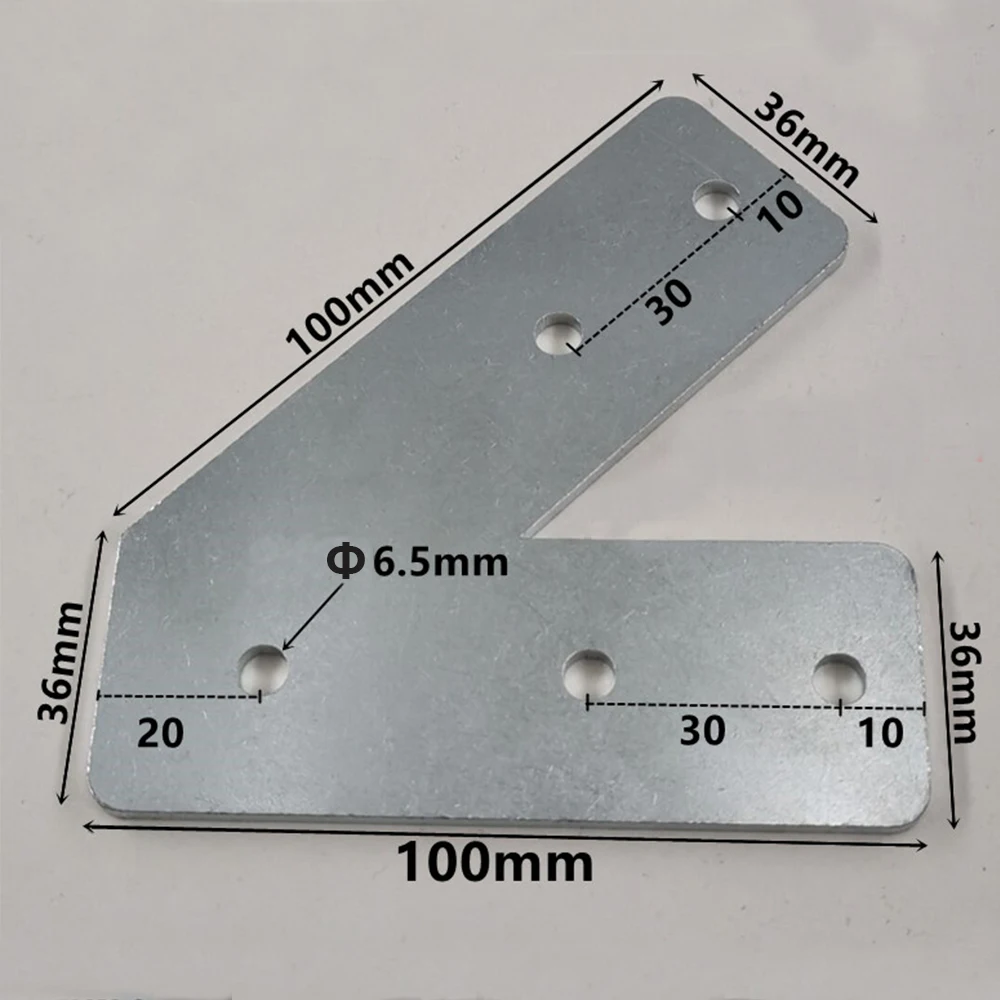 45 Degree Aluminum Profile Surface Reinforcement Board 135 Degree Plate Corner Connector for 3030 / 4040 Profile