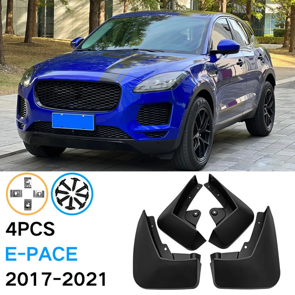 Per Jaguar E-Pace 2017-2020 Paraspruzzi Parafango Parafanghi Splash Mudg Flap Guard Splash Parafango Parafango Accessori Auto 4 Pezzi