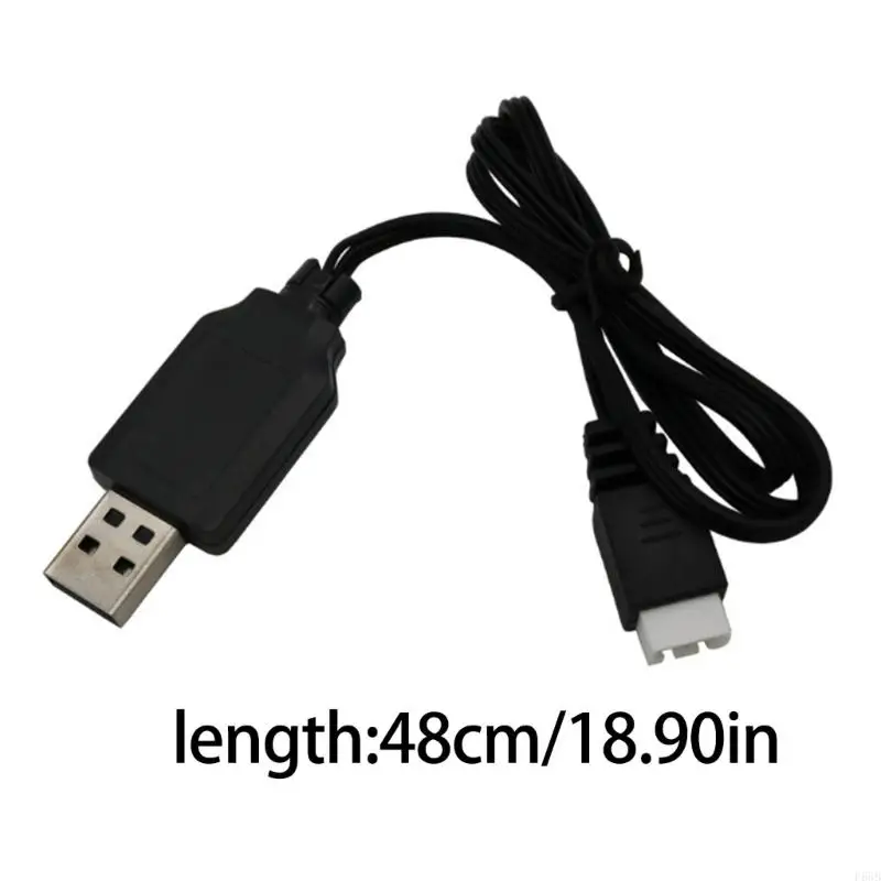 USB Charging Cable 7.4V with Three Pin Connection Extension Port for Lithium Battery Powering Charging Cord