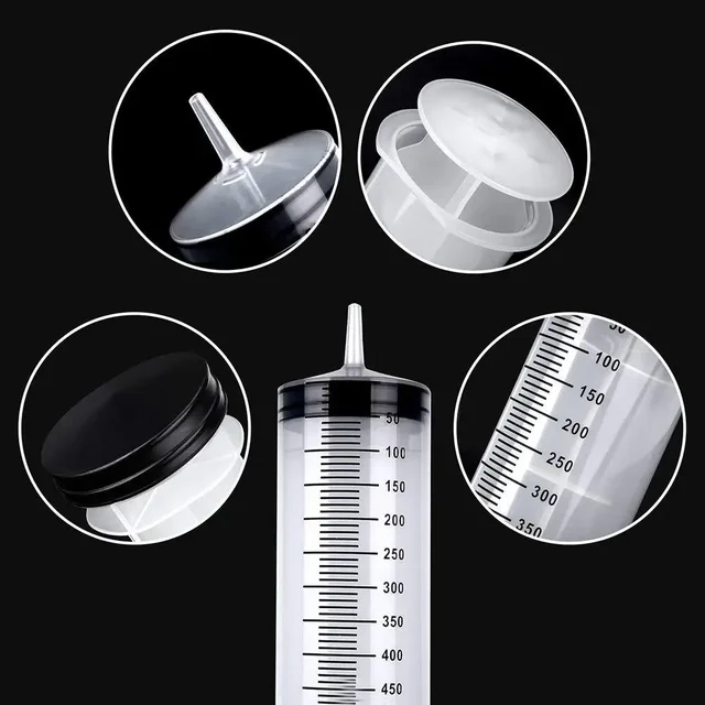 Multifunction 100ml-550ml Syringe Large Capacity With 100cm Hose Pump Measuring Washable Injector For Pet Feeding Oil Glue Fluid 3