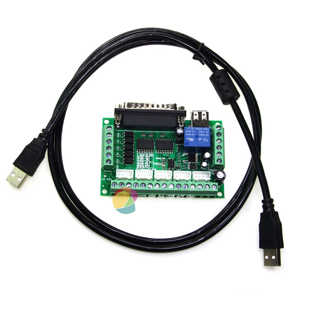 5 Axis CNC Interface Adapter Breakout Board For Stepper Motor Driver Mach3 W/USB 5 Axis CNC Interface Adapter Breakout Board For Stepper Motor Driver Mach3 W/USB