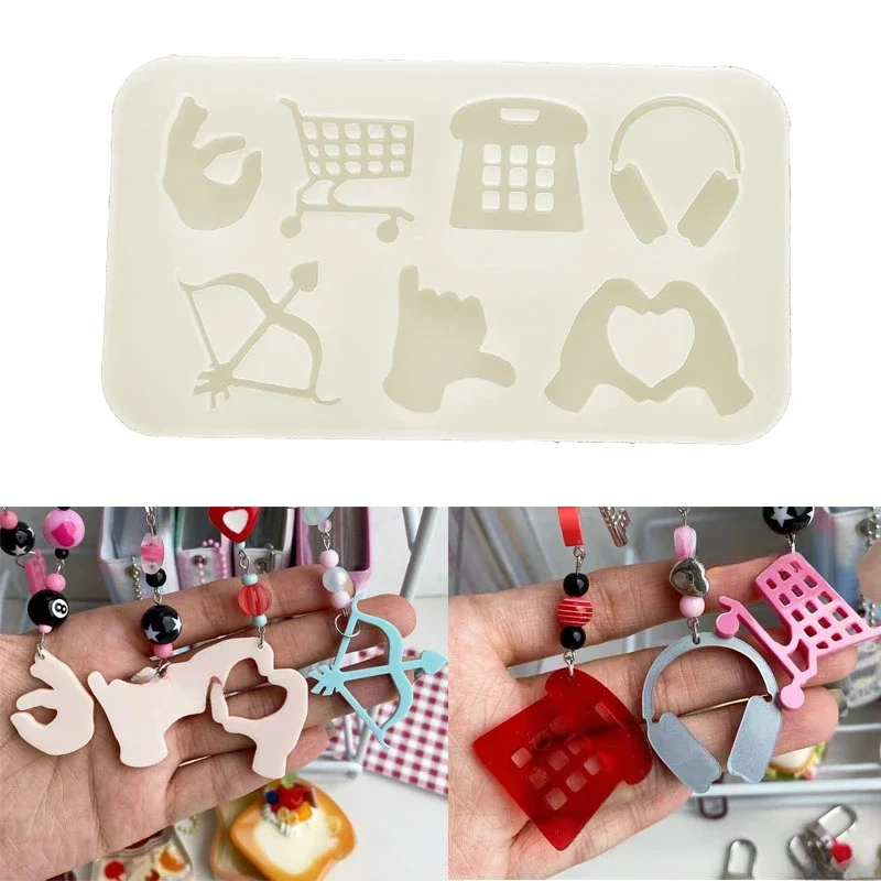 

Силиконовые формы ручной работы, в виде корзины, ювелирные изделия, аксессуары для ювелирных изделий