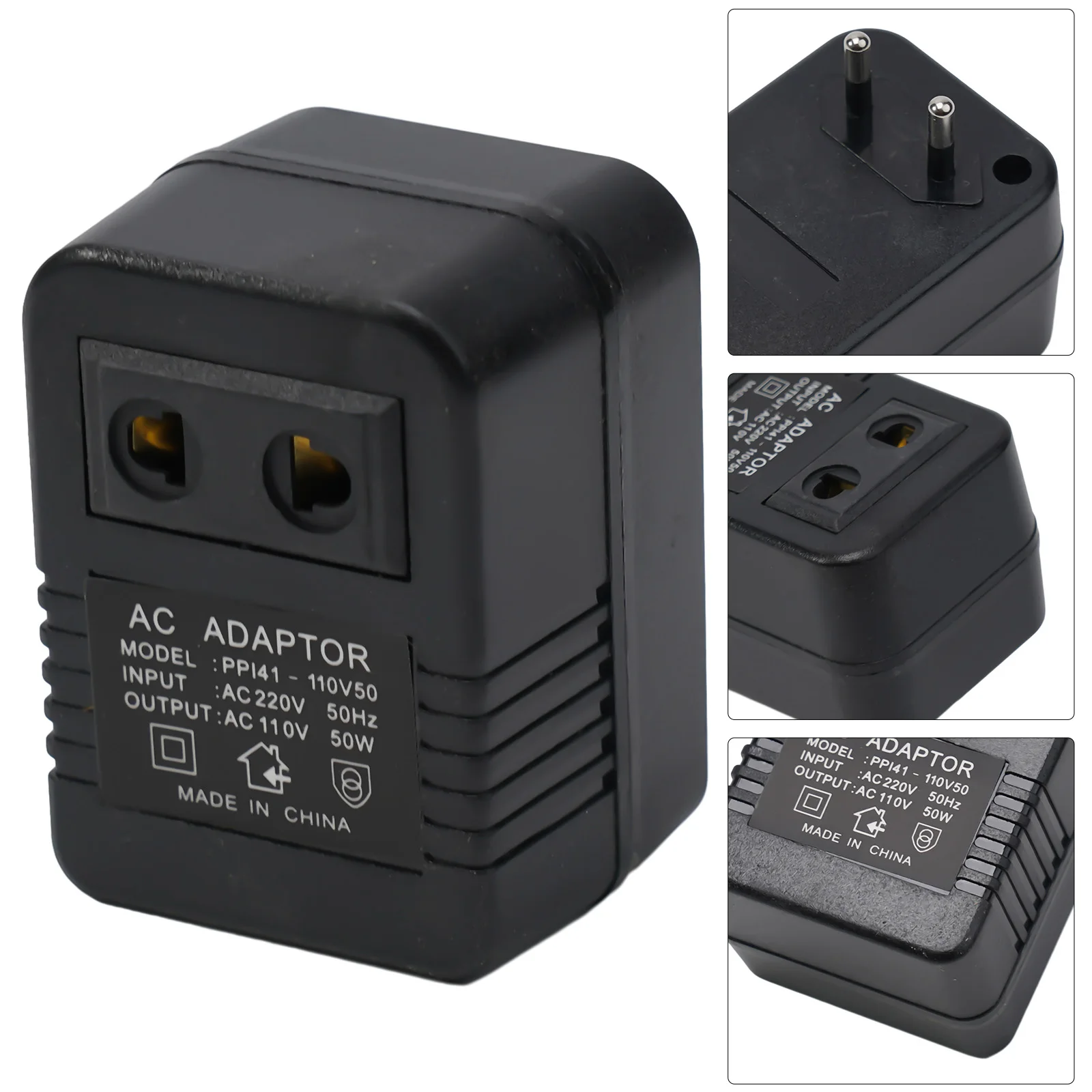 AC 전력 변환기 전압 변압기 변환기, 단상 커플링 전기 장비, EU 220V-110V, 50W, 100W, 1pc