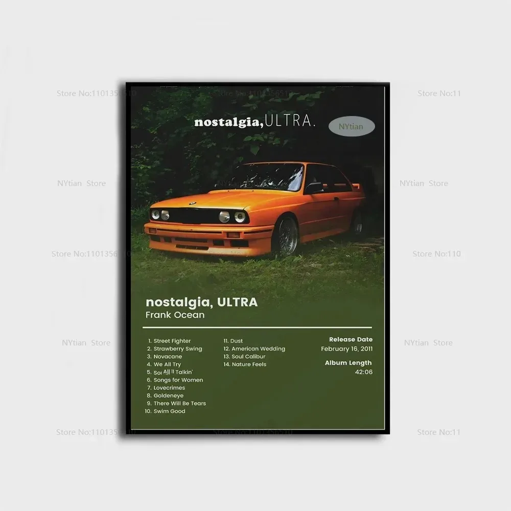 Nt1499 Frank Posters Blonde Ocean Nostalgia Ultra Music Album Poster Prints Wall Art Picture Canvas Painting For Home Room Decor Peckshirt