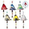 Cute Bird Bell Chimes Bird Bell Wind Chimes Hanging Rustic Wind Chime for Wall Window Door Garden Decoration Bird Pendant 1