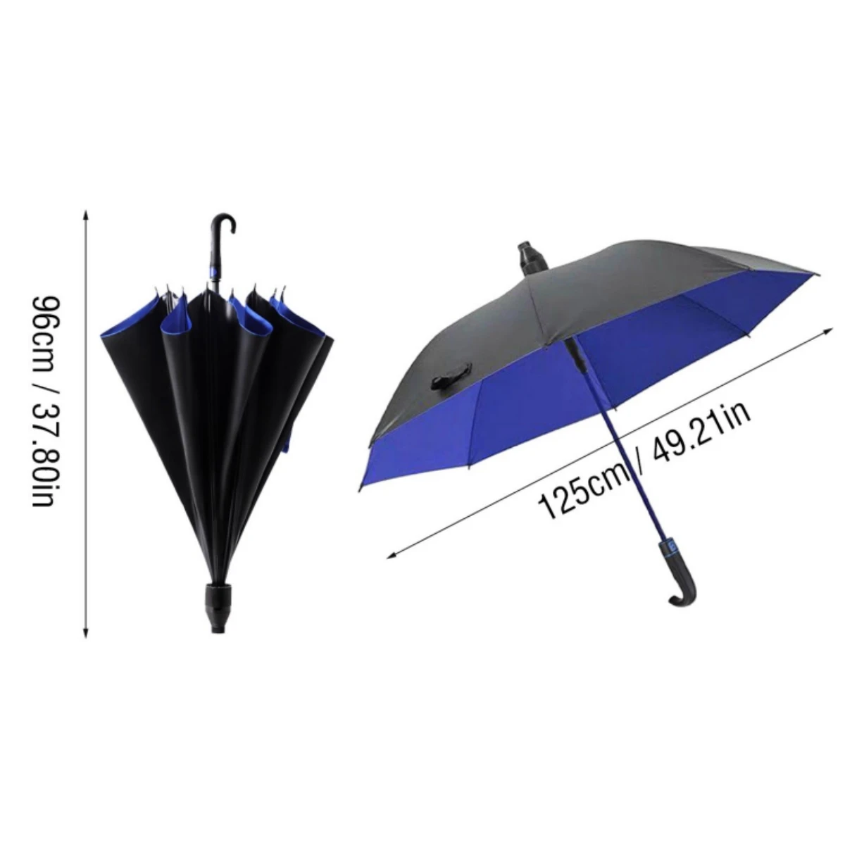 125cm umbrellas With Waterproof Cover Enlarged Portable Long Handle With Curved Hook, Automatic sun umbrella Rain umbrellas
