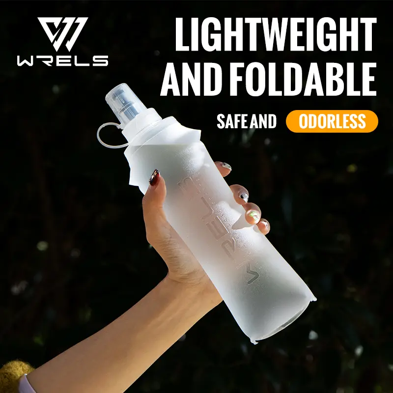 WRELS 250ml 500ml Soft Flask Folding Collapsible Water Bottle TPU BPA Free Outdoor Sport Portable   Water Bag Running Camping - Image 13
