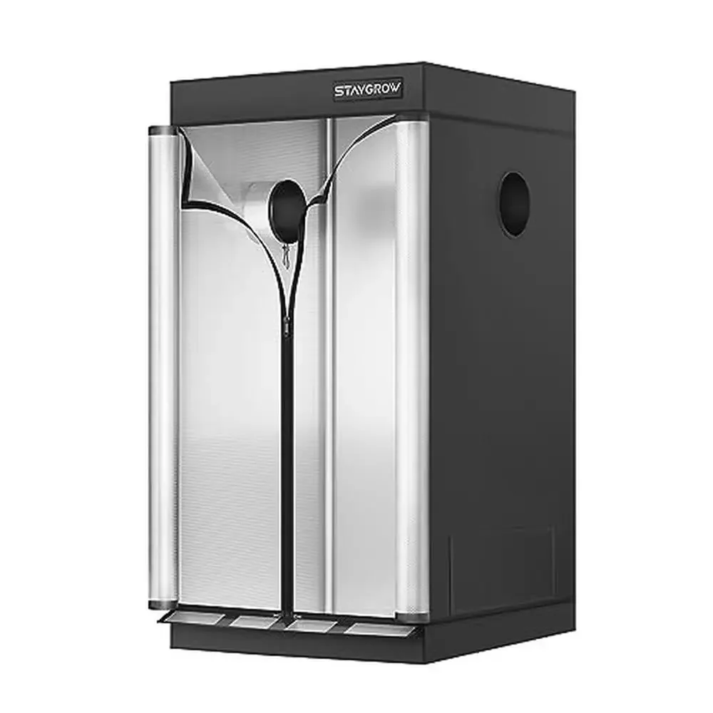 2000D Strong Grow Tent Reflective Interior Metal Frame Easy Assembly
