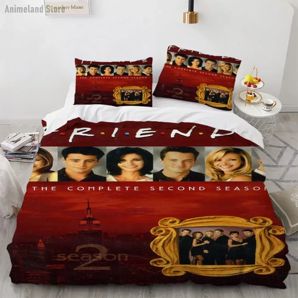 Friends TV Movie Bedding Set Duvet Cover Sets Pillowcase Single Double Twin Full Queen King Size For Bedroom Decor(No Sheet)