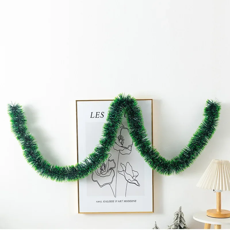 Description Picture 2 of item2M Christmas Party Wall Door Decor Christmas Tree Ornaments Tinsel Strips Christmas Pendant & Drop Ornaments Party Supplies