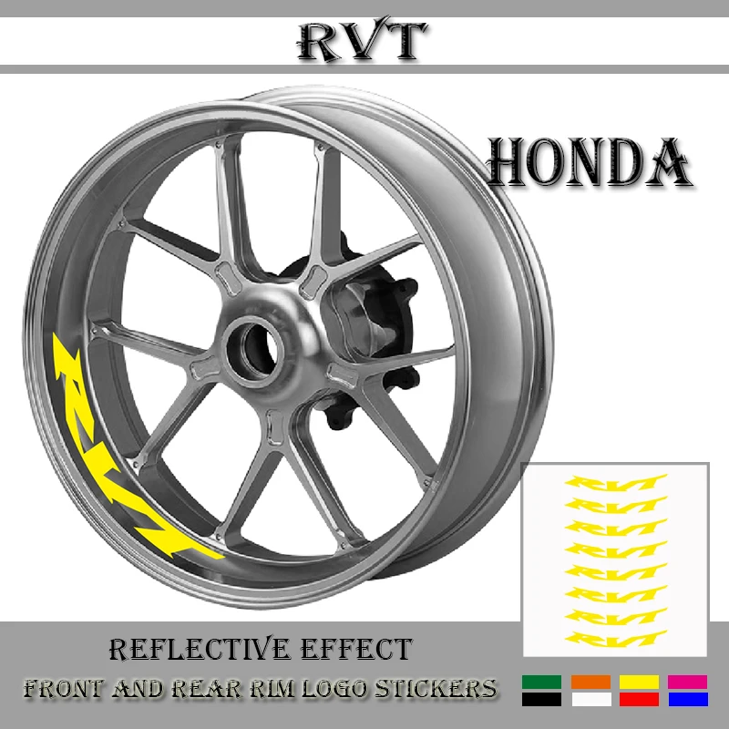 Motorcycle wheel stickers decorative decals reflective waterproof trend frame decals for HONDA VFR 800X 750 1200F/X VTR 1000/R/F new high quality 20 pcs motorcycle wheel sticker waterproof reflectives rim sticker decorative decal for honda vfr800f