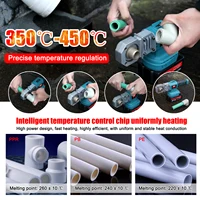 PPR Pipe Welding Machine Cordless Water Pipes Melting Device With 20/25/30mm Replacement Heads Fuse Machine For Makita Battery 2