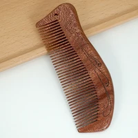 Natural Wood Comb Sandalwood Hair Comb Scalp Massage Combs Massage Anti-tangle Anti Static Hair Brush Hairdressing Styling Tools 1