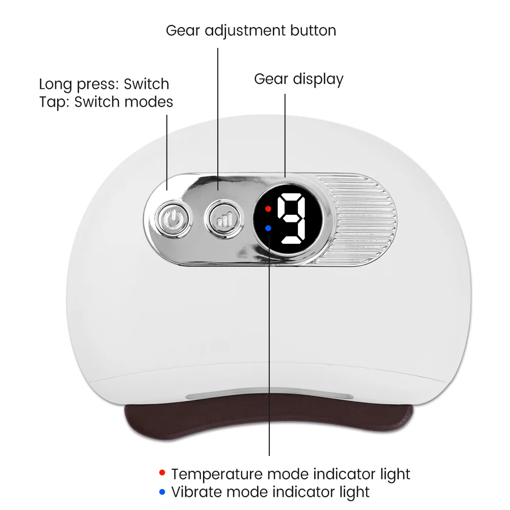 Electric Gua Sha Massager – Heat, Vibration & LED for Face, Neck & Body