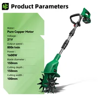 Nouvelle débroussailleuse électrique NewBeny 1600W, motoculteur de jardin, rotoculteur, outil de tonte pour batterie Makita 21V 6