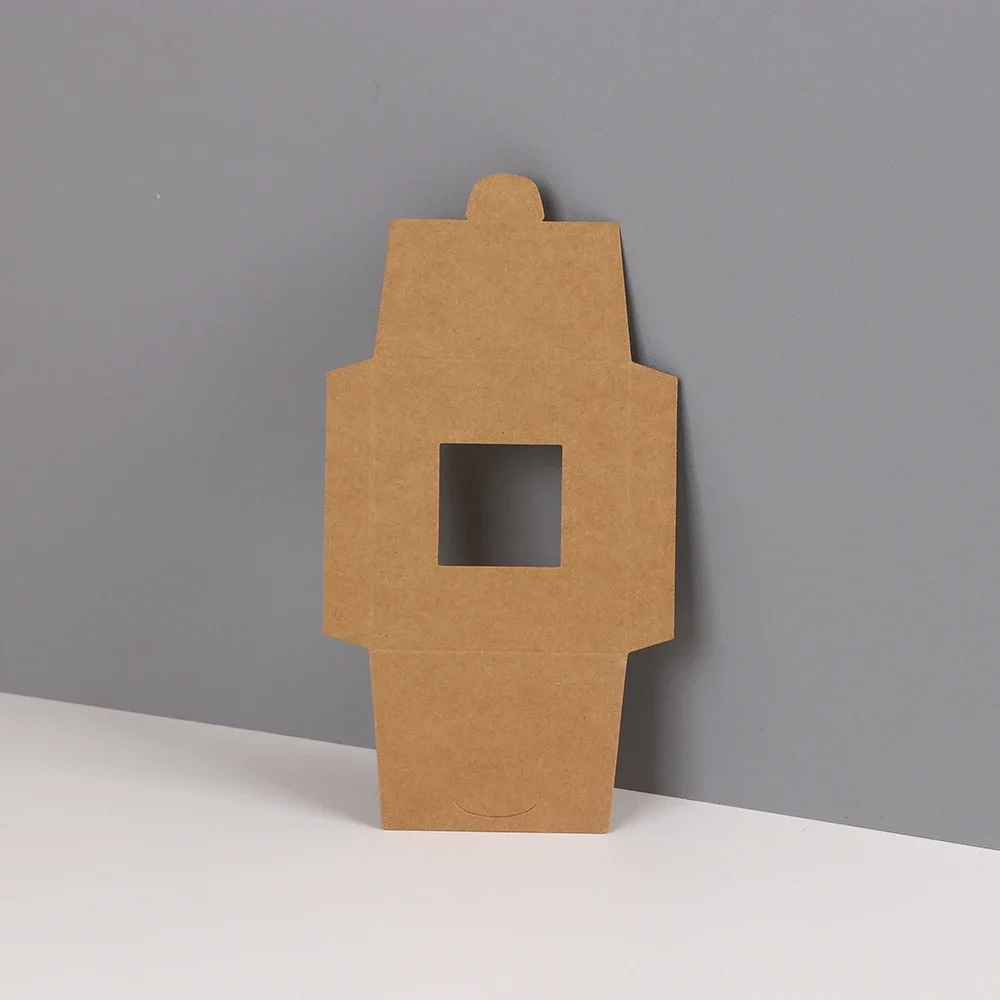 25/50Pcs Ready-made Craft Paper Foldable Hollow Envelope For Necklace Earrings Jewelry Display Cards DIY Packaging Accessories
