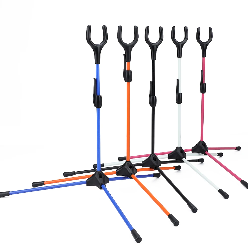 

JUNXING 5colors Recurve Bow Stand Removable Stander Archery Bow Assemble Hanger Bow Holder For Hunting Shooting Outdoor Sports