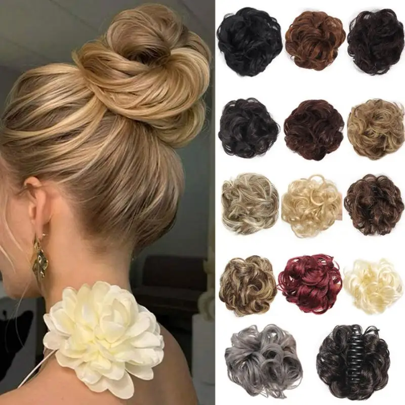 Nuovo! Coda di Cavallo Sintetica con Clip, Chignon Naturale Voluminoso Riccio per Donna, Accessorio per Capelli per Aumentare il Volume, Strumento di Styling Realistico - immagine 5