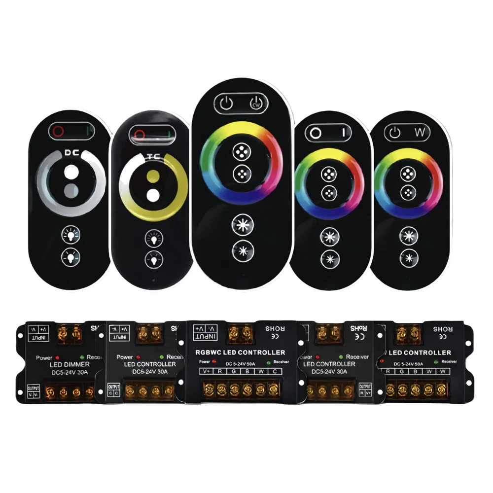 Wireless RF Touch LED Dimmer for Customizable LED Strip Lighting