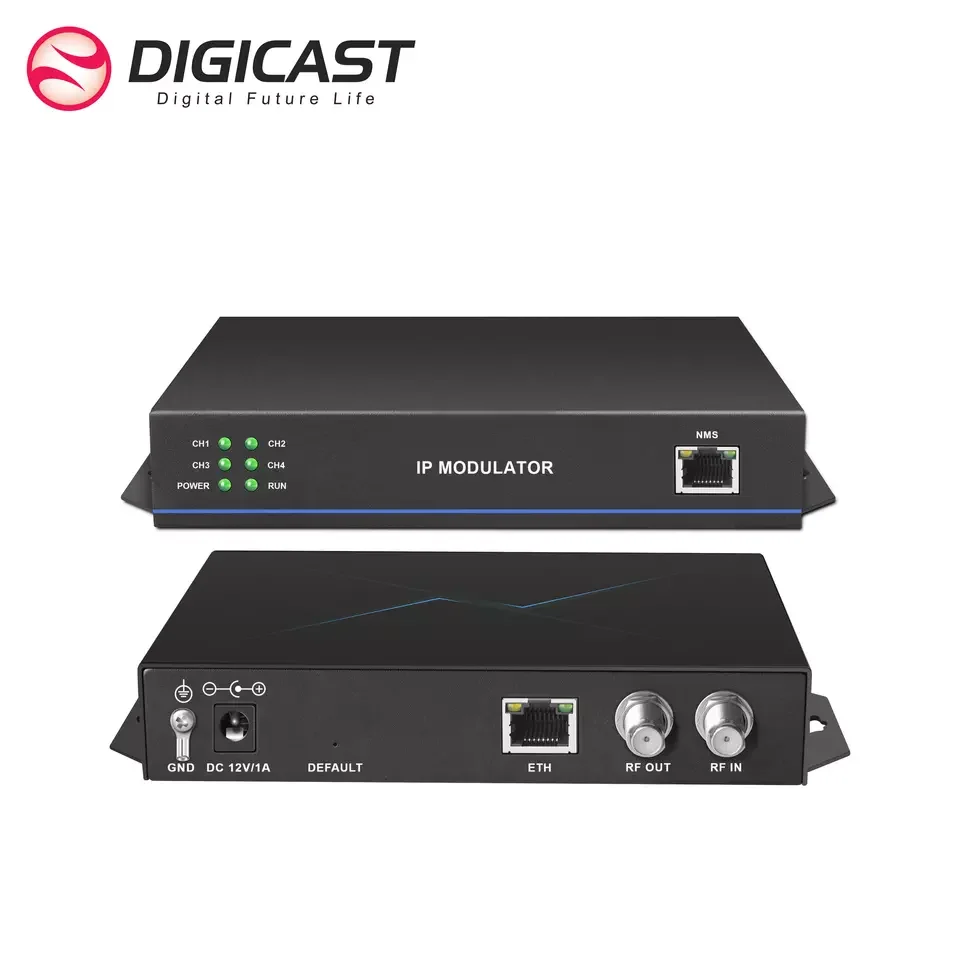 

DOIGICAST Multi-channels portable IP To RF Modulator dvb-c/dvb-t output digital TV QAM Modulator