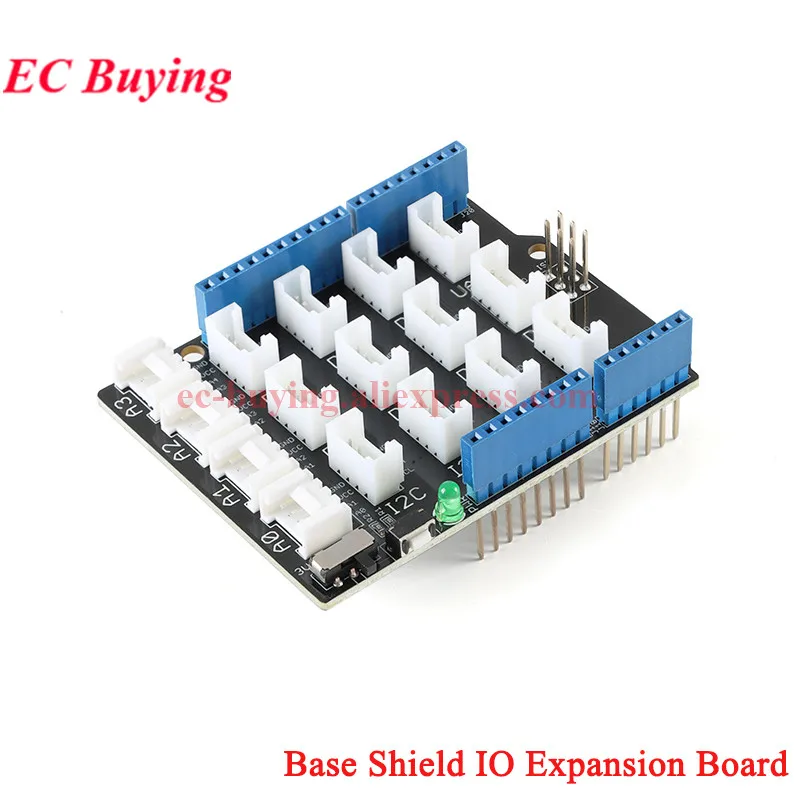 Grove Base Shield V2.0 für Arduino IO Erweiterungsplatine UNO R3/R4 Sensor IO Development Demo Modul IIC I2C UART Grove Interface