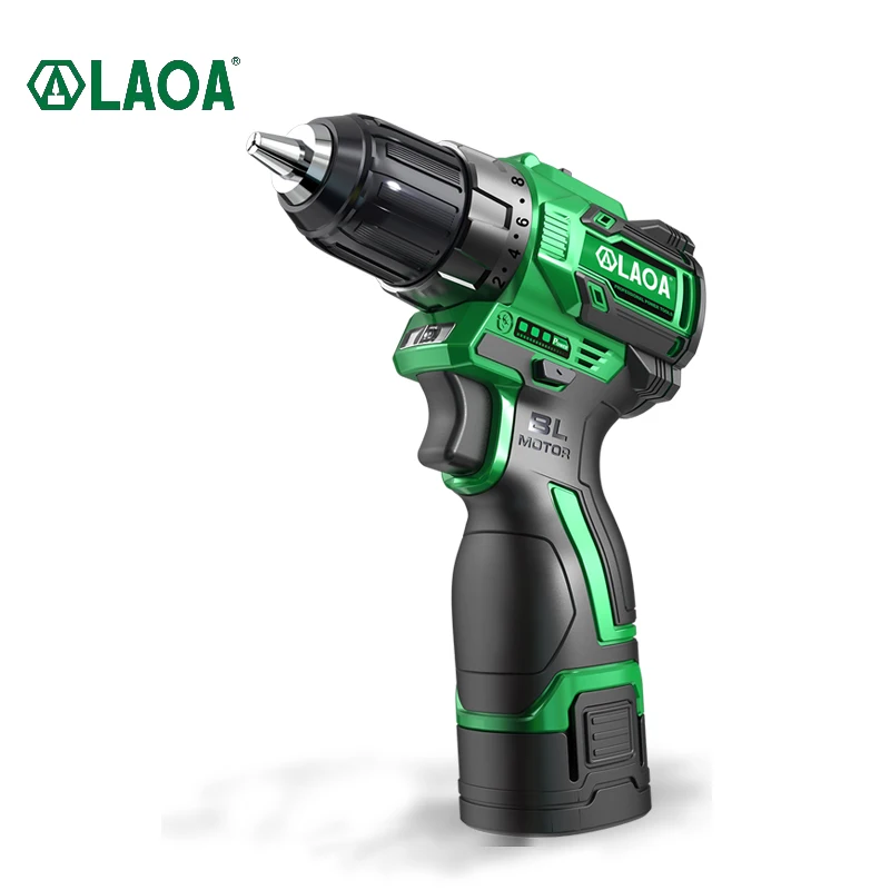 

LAOA rechargeable brushless motor lithium battery electric hand drill LED light 16V multi-function lithium battery screwdriver