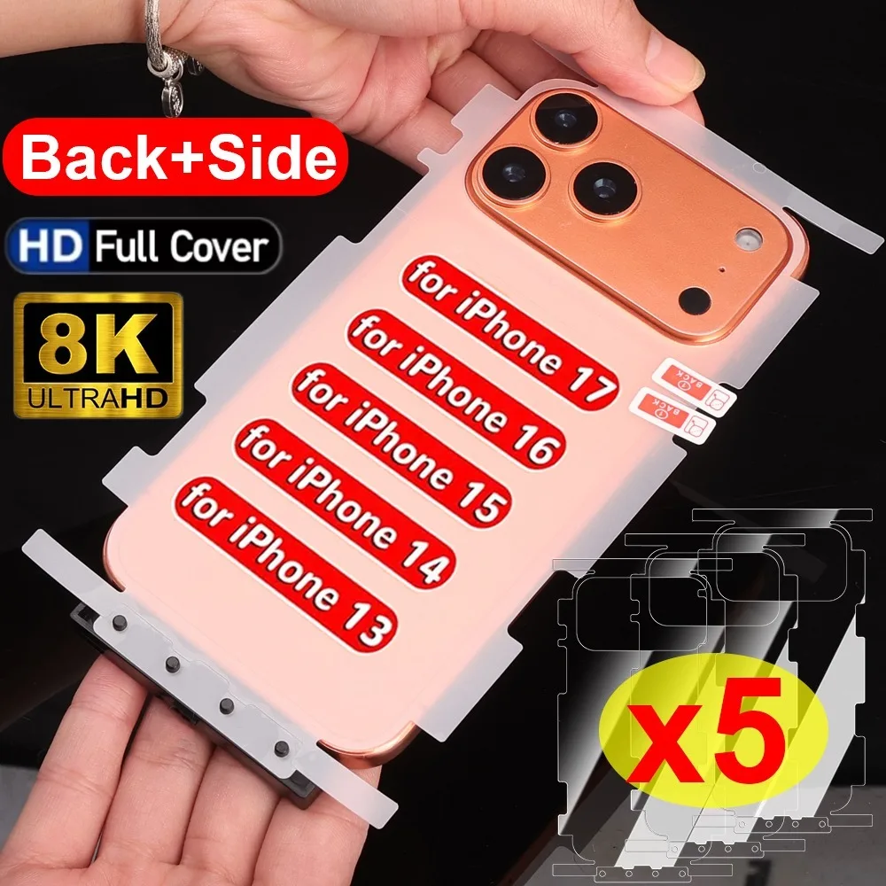 รูปสินค้า ฟิล์มไฮโดรเจลจอเต็ม iPhone พร้อมสติกเกอร์