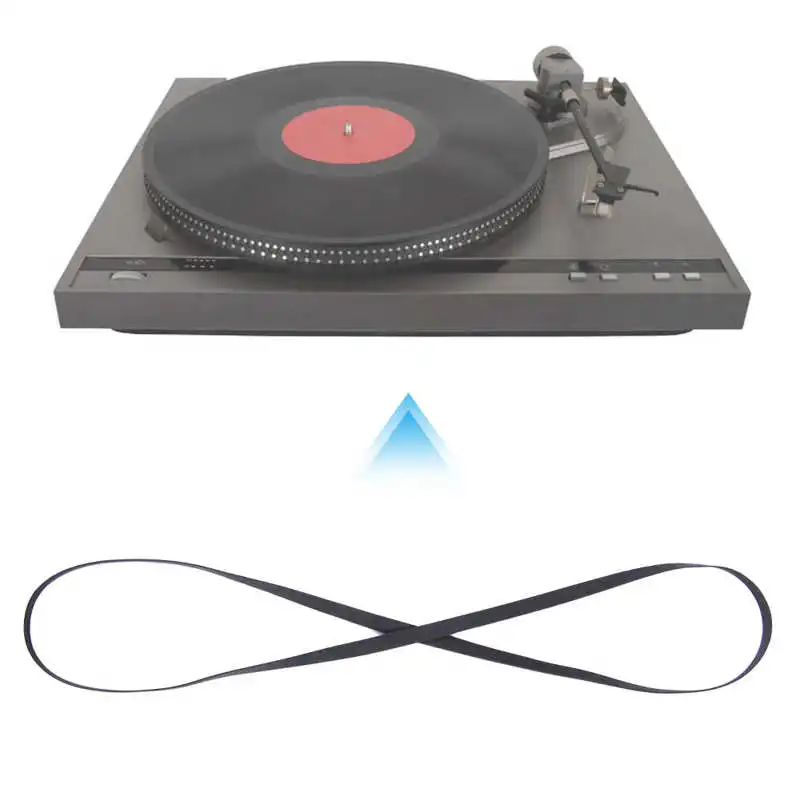 Record Player Belt Rubber Record Player Belt Phonograph Turntable Replacement Belt Gramophone Turntable Drive, turntable adapter, record player needles, record player belt