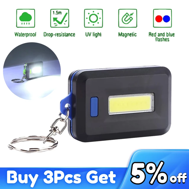Mini lampe de travail Portable à LED COB, porte-clés, lumière d'urgence,  chargeur USB, lampe de travail, Camping en plein air - AliExpress