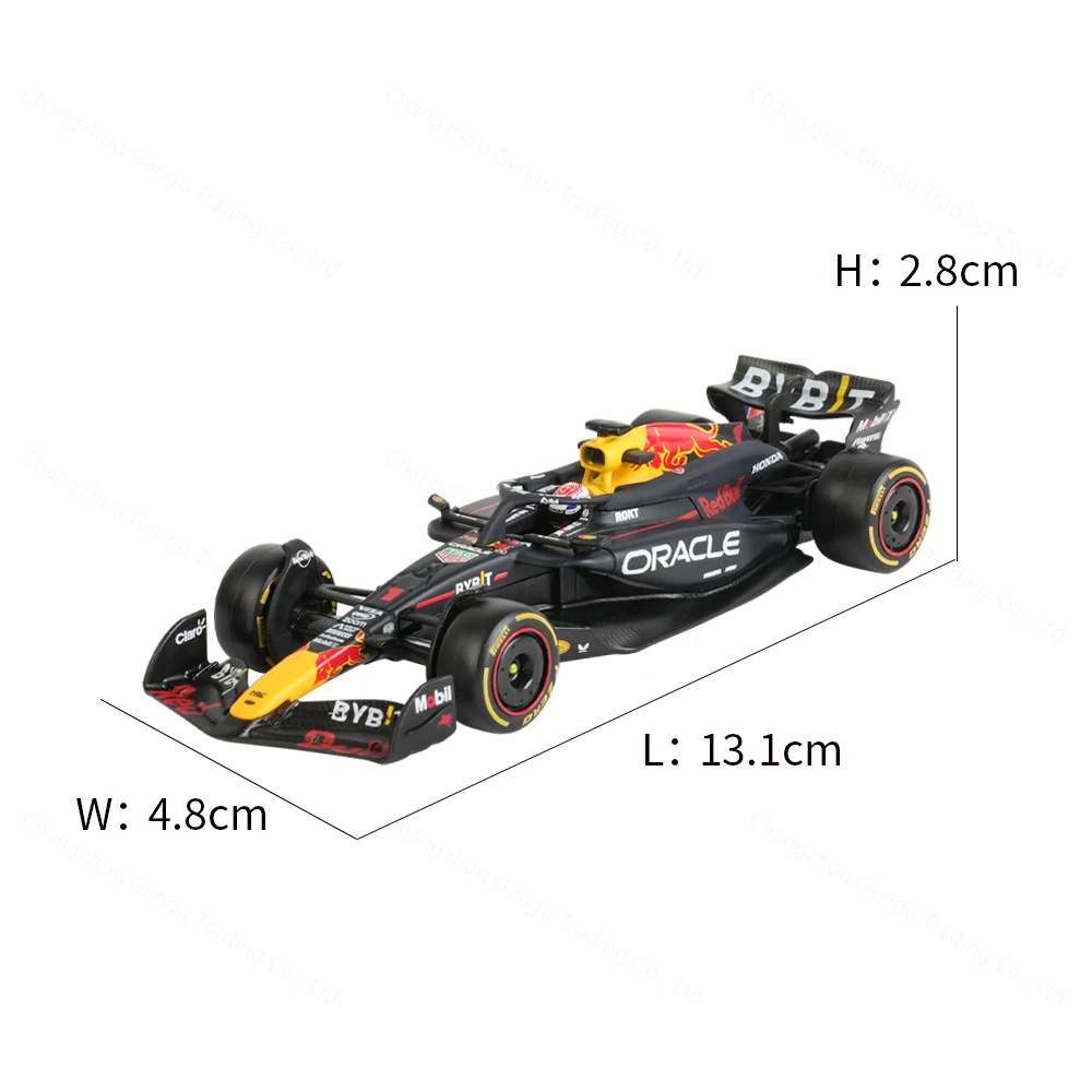 Bburago 1:43 2024 RedBull RB20 #1 F1 Formula Car Die Cast Vehicles Collectible Model Racing Toys Acrylic Box 2