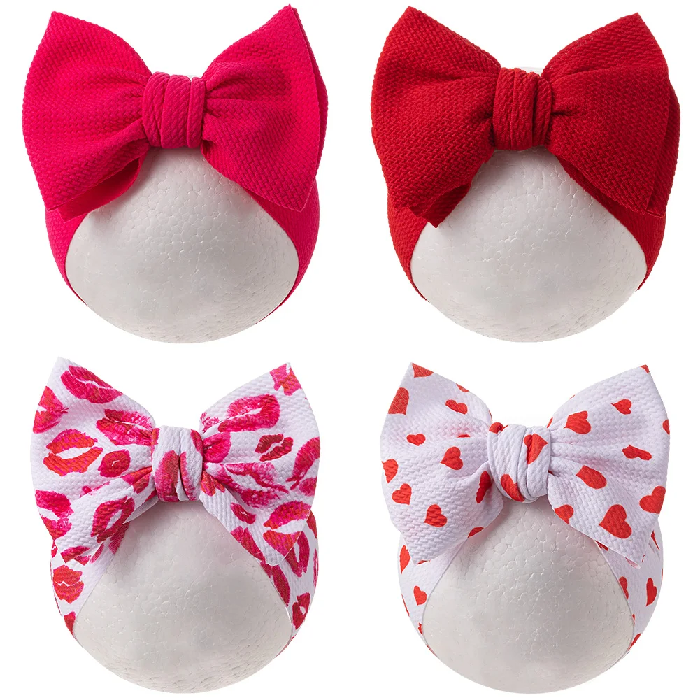 4pcs Valentine’s Day Baby Headbands 1
