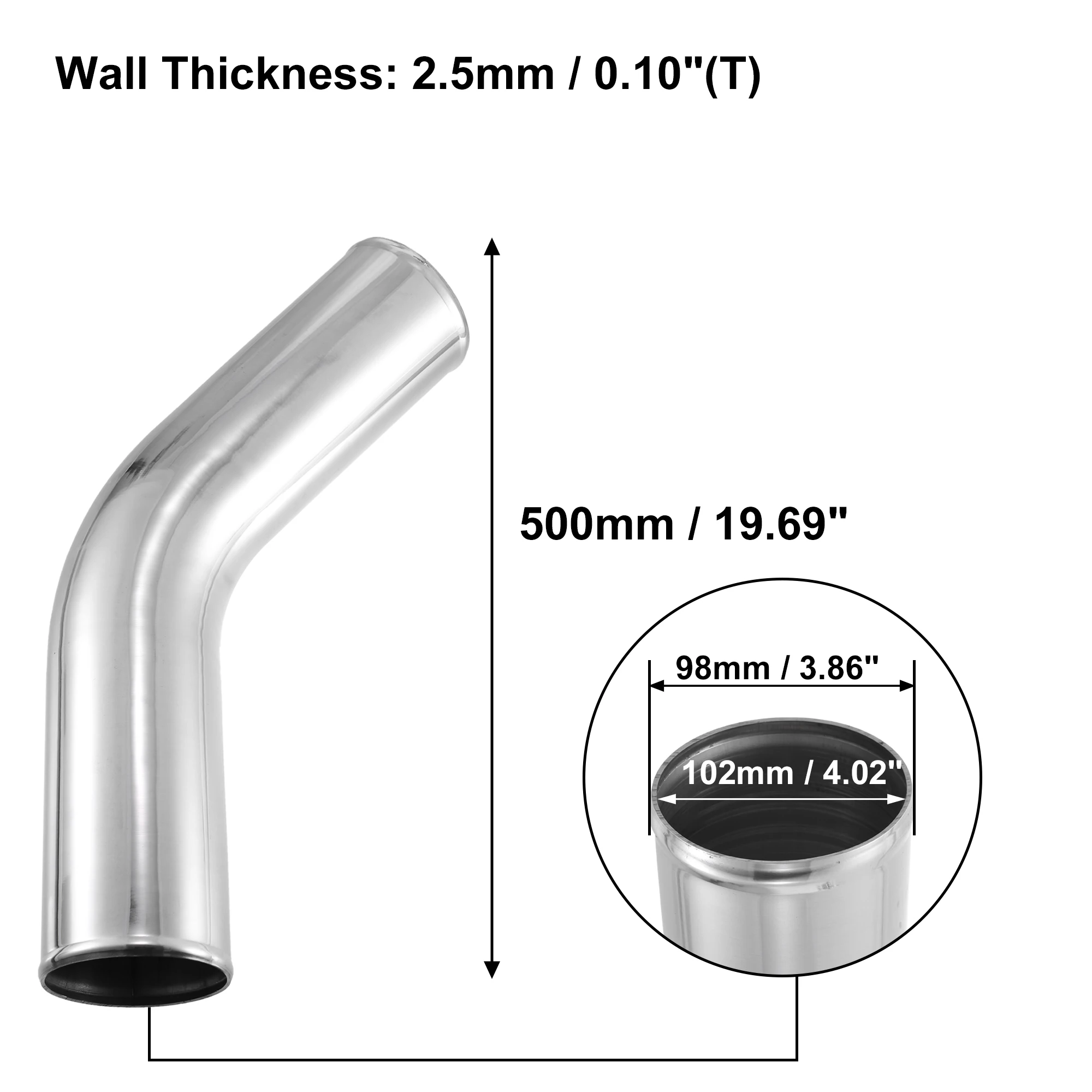 X Autohaux OD 34-102mm  20 300mm 500mm ˷̴ ձ Ʃ   ƮƮ 45   Ʃ ڵ