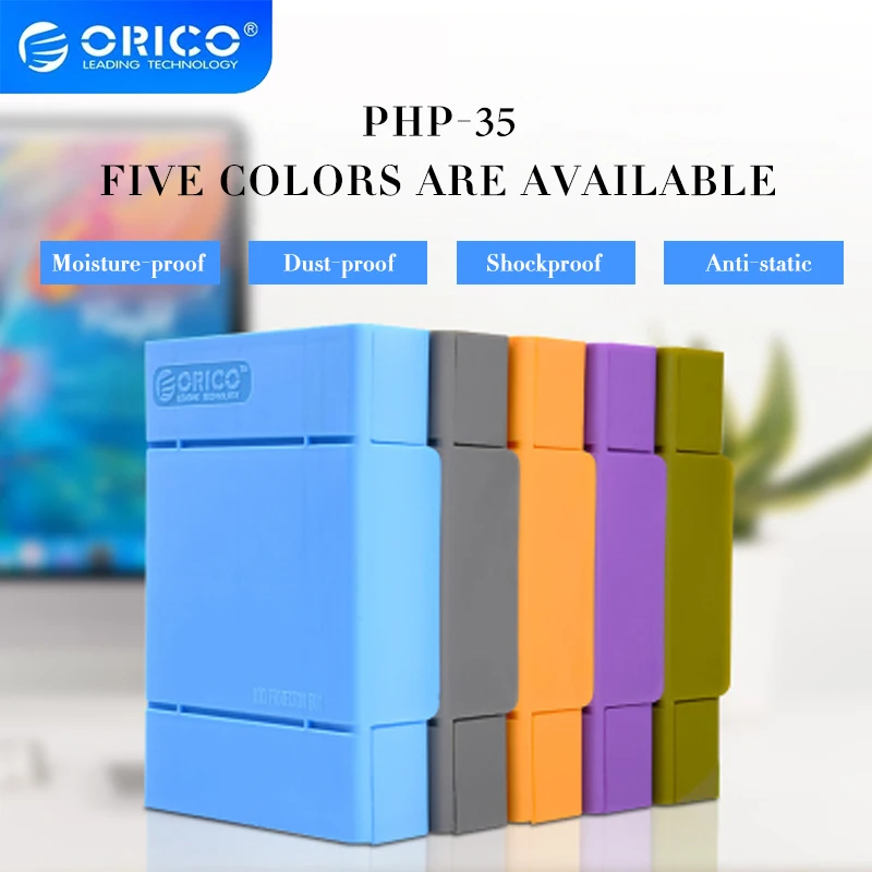 ORICO PHP-35 Hard Drive Box Shockproof Storage Bag 3.5 Inch Hard Drive Protection Box Protective Cover with Waterproof Function fashion hard shell case for gd64 pro customized keyboard storage bag protective cover box shockproof pressure resistant